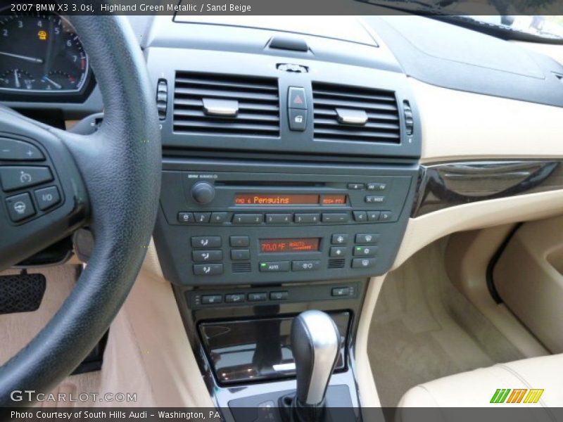 Highland Green Metallic / Sand Beige 2007 BMW X3 3.0si