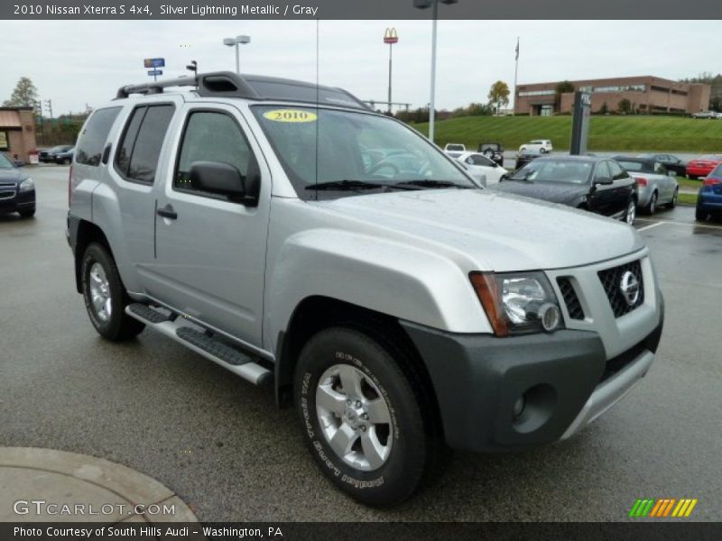 Silver Lightning Metallic / Gray 2010 Nissan Xterra S 4x4