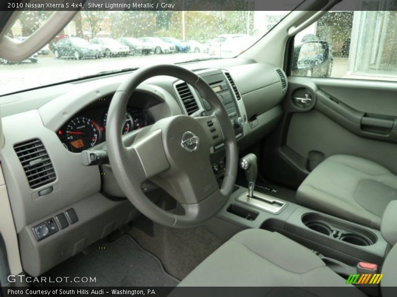 Silver Lightning Metallic / Gray 2010 Nissan Xterra S 4x4
