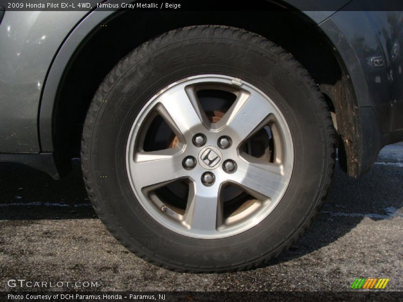 Nimbus Gray Metallic / Beige 2009 Honda Pilot EX-L 4WD