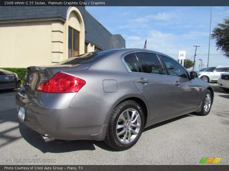 Platinum Graphite Gray / Graphite 2008 Infiniti G 35 Sedan