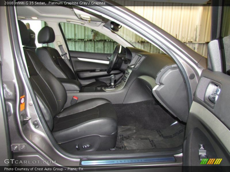 Platinum Graphite Gray / Graphite 2008 Infiniti G 35 Sedan