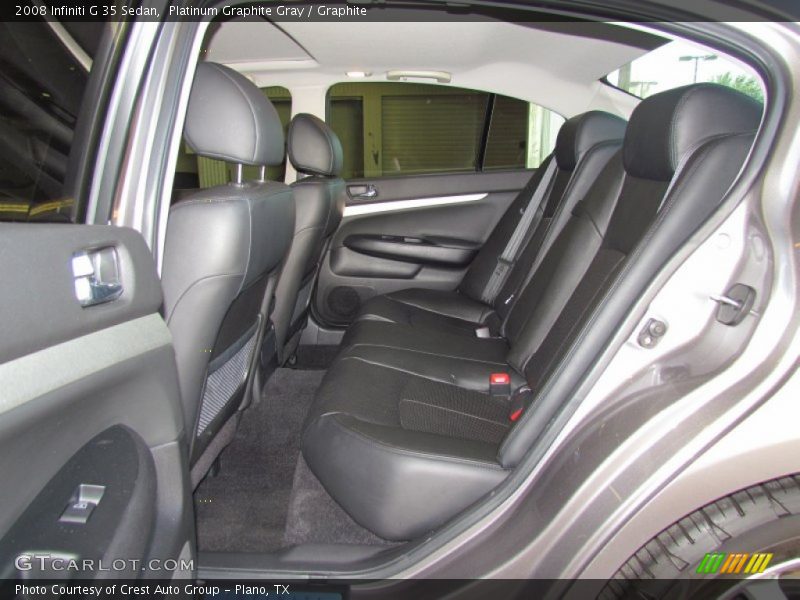 Platinum Graphite Gray / Graphite 2008 Infiniti G 35 Sedan