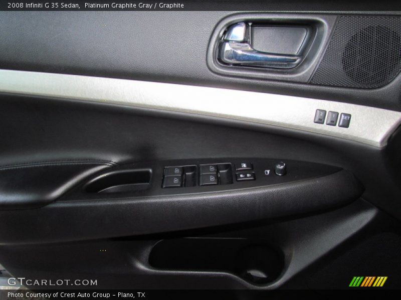 Platinum Graphite Gray / Graphite 2008 Infiniti G 35 Sedan