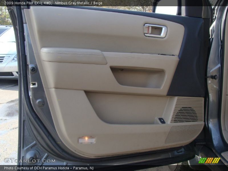 Nimbus Gray Metallic / Beige 2009 Honda Pilot EX-L 4WD