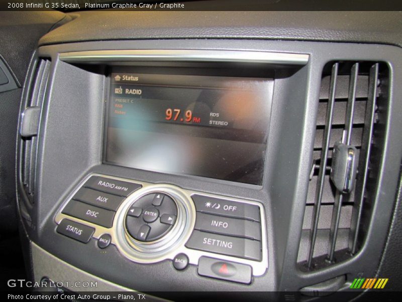 Platinum Graphite Gray / Graphite 2008 Infiniti G 35 Sedan