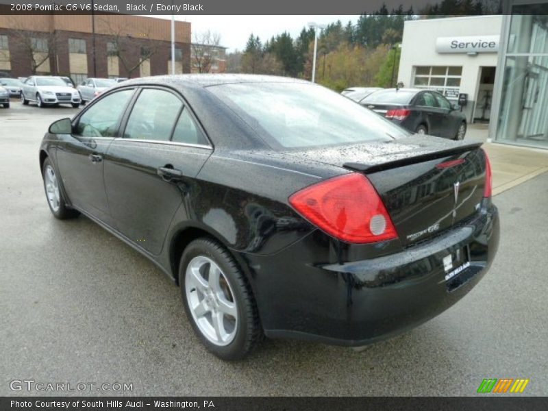 Black / Ebony Black 2008 Pontiac G6 V6 Sedan