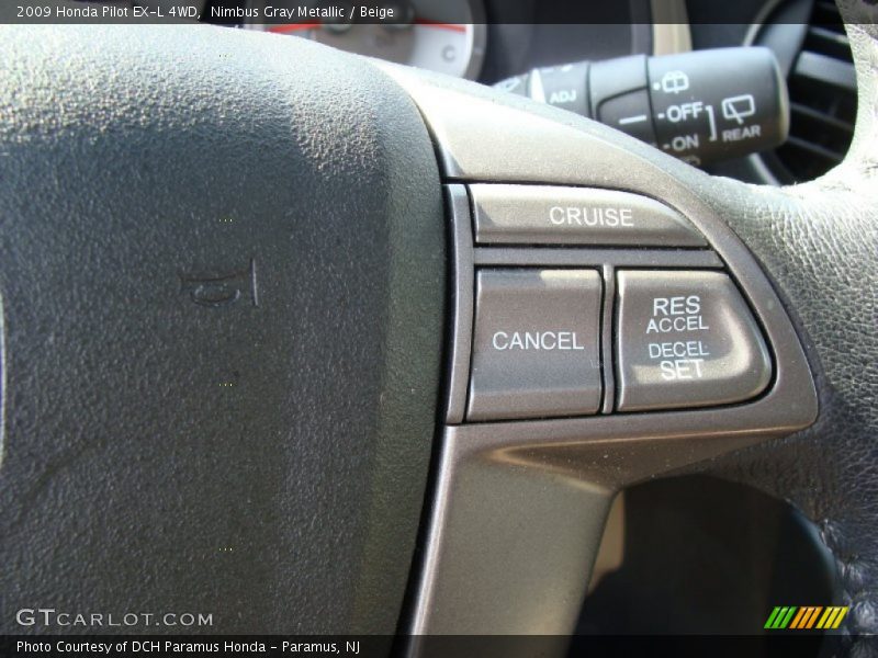 Nimbus Gray Metallic / Beige 2009 Honda Pilot EX-L 4WD