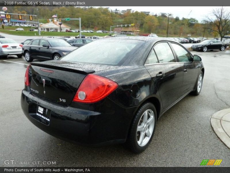 Black / Ebony Black 2008 Pontiac G6 V6 Sedan