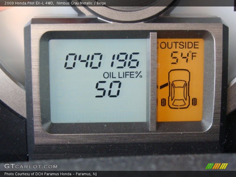 Nimbus Gray Metallic / Beige 2009 Honda Pilot EX-L 4WD