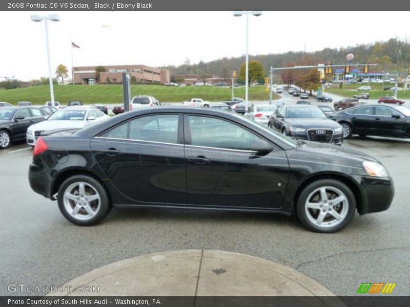 Black / Ebony Black 2008 Pontiac G6 V6 Sedan