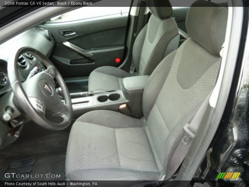 Black / Ebony Black 2008 Pontiac G6 V6 Sedan
