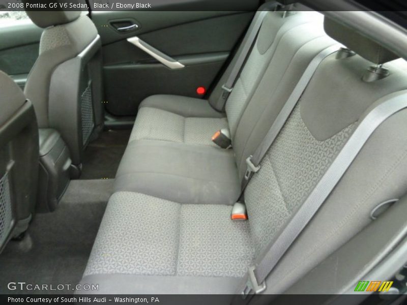 Black / Ebony Black 2008 Pontiac G6 V6 Sedan