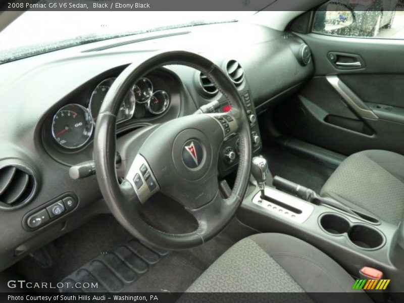 Black / Ebony Black 2008 Pontiac G6 V6 Sedan