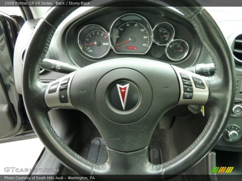 Black / Ebony Black 2008 Pontiac G6 V6 Sedan