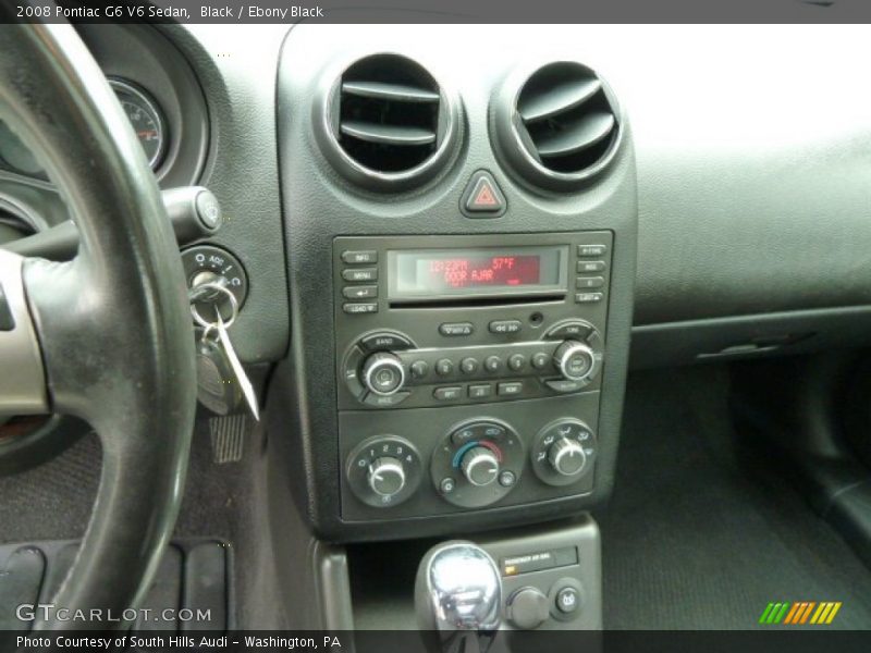 Black / Ebony Black 2008 Pontiac G6 V6 Sedan