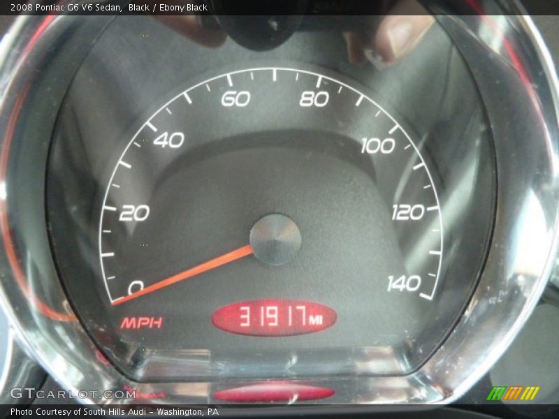 Black / Ebony Black 2008 Pontiac G6 V6 Sedan