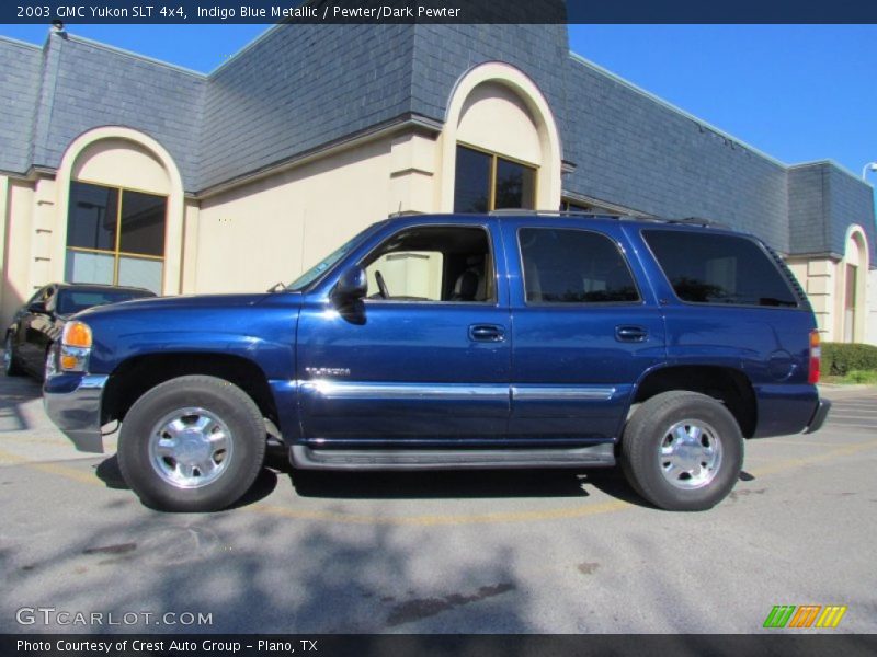 Indigo Blue Metallic / Pewter/Dark Pewter 2003 GMC Yukon SLT 4x4