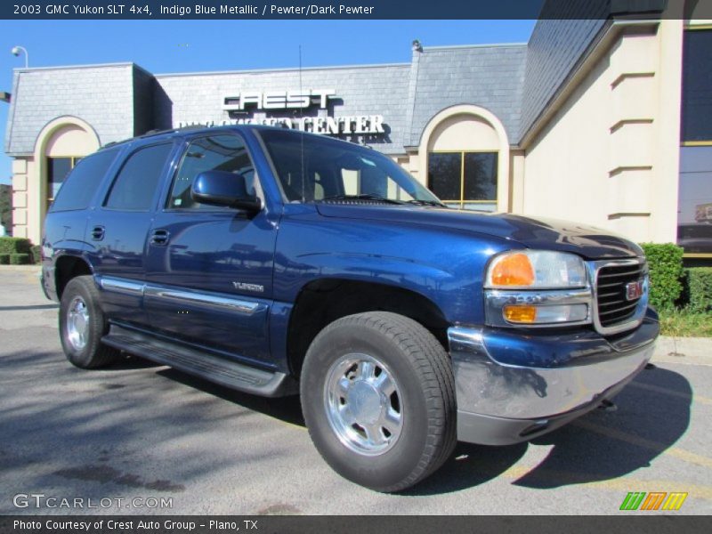 Indigo Blue Metallic / Pewter/Dark Pewter 2003 GMC Yukon SLT 4x4