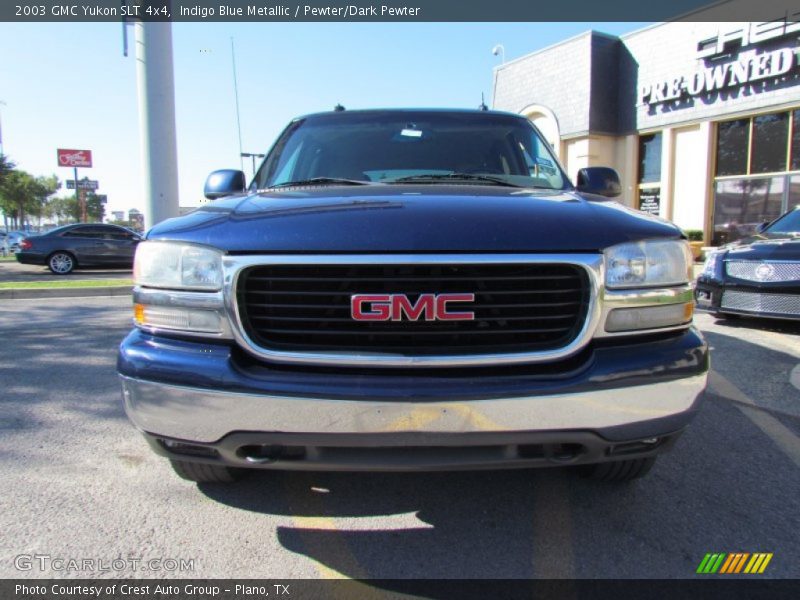 Indigo Blue Metallic / Pewter/Dark Pewter 2003 GMC Yukon SLT 4x4