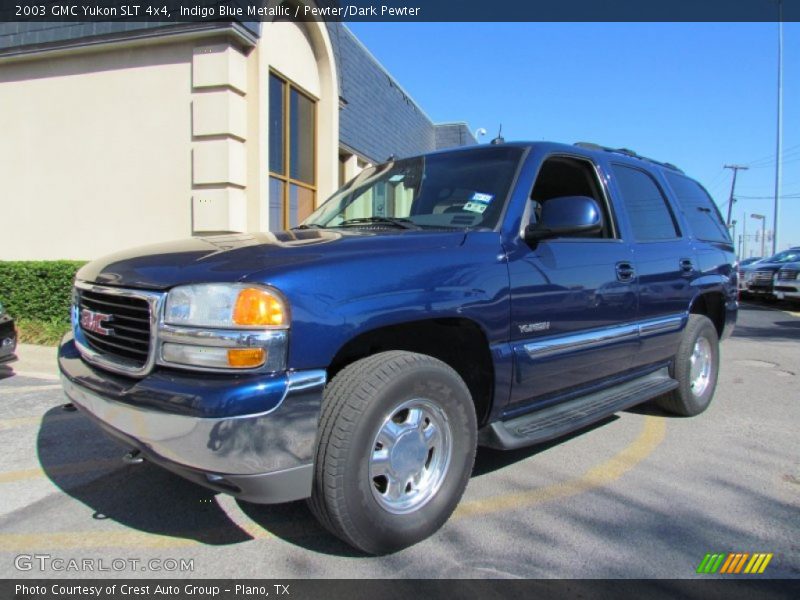 Indigo Blue Metallic / Pewter/Dark Pewter 2003 GMC Yukon SLT 4x4