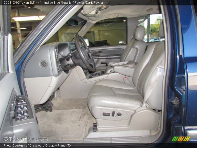 Indigo Blue Metallic / Pewter/Dark Pewter 2003 GMC Yukon SLT 4x4