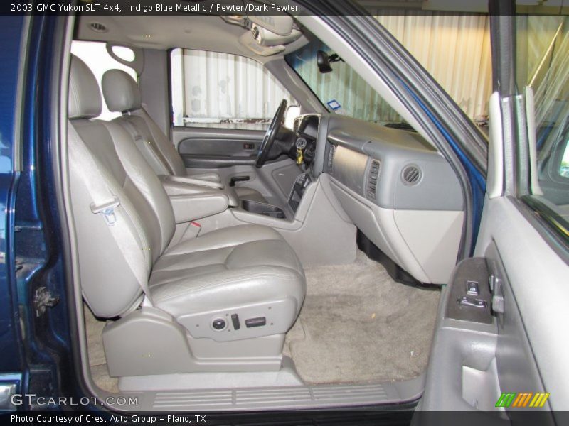 Indigo Blue Metallic / Pewter/Dark Pewter 2003 GMC Yukon SLT 4x4
