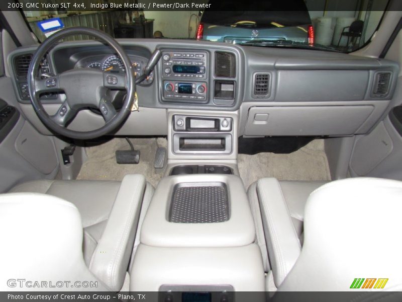 Indigo Blue Metallic / Pewter/Dark Pewter 2003 GMC Yukon SLT 4x4