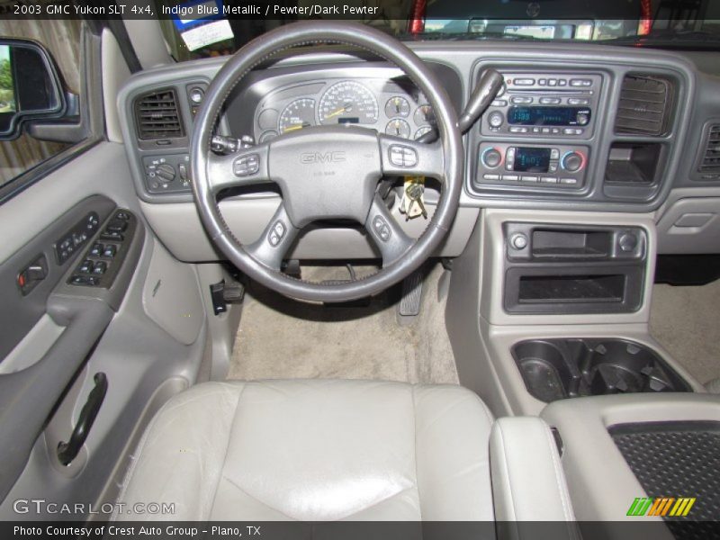 Indigo Blue Metallic / Pewter/Dark Pewter 2003 GMC Yukon SLT 4x4