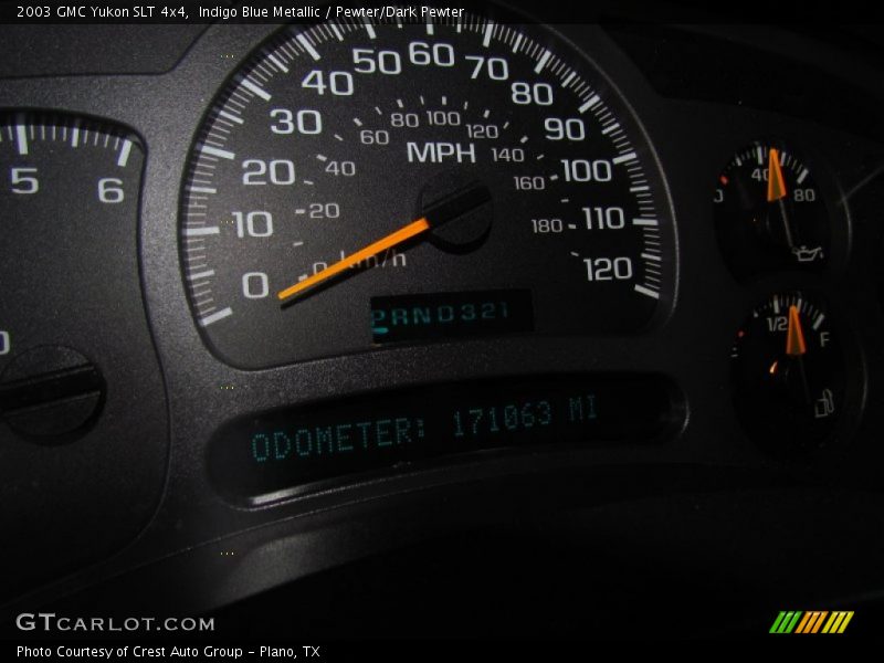 Indigo Blue Metallic / Pewter/Dark Pewter 2003 GMC Yukon SLT 4x4