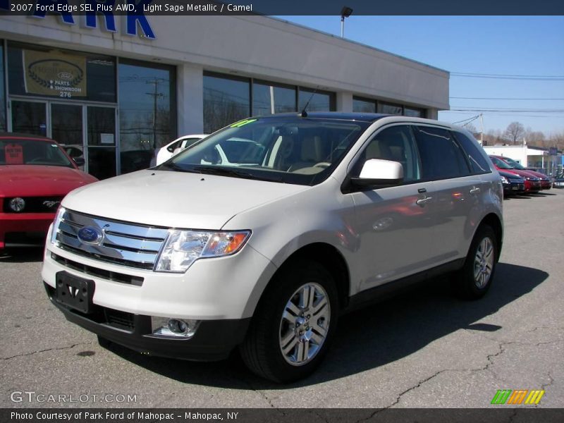 Light Sage Metallic / Camel 2007 Ford Edge SEL Plus AWD