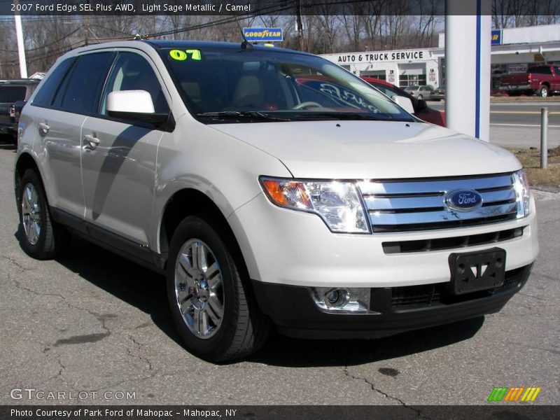 Light Sage Metallic / Camel 2007 Ford Edge SEL Plus AWD