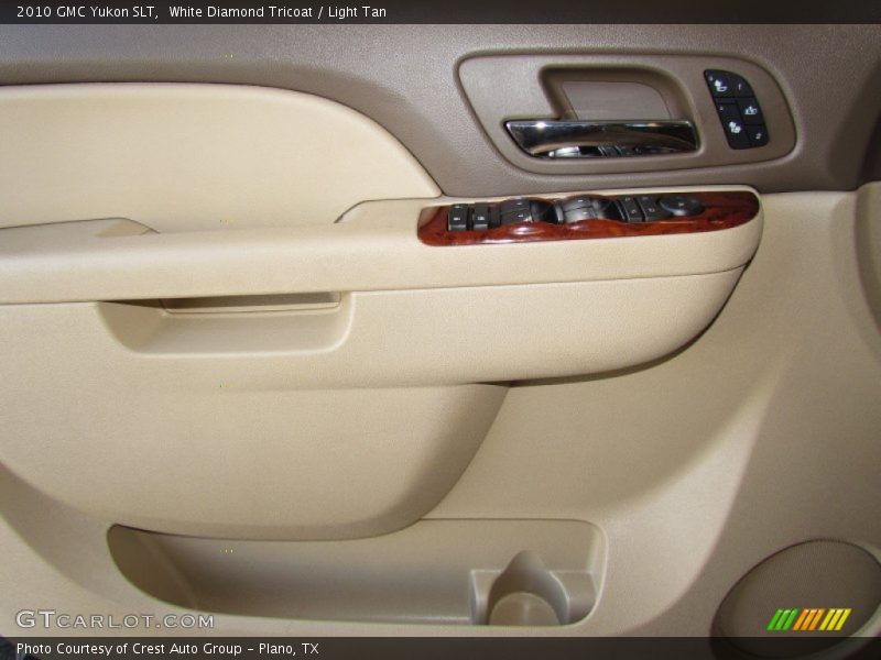 White Diamond Tricoat / Light Tan 2010 GMC Yukon SLT