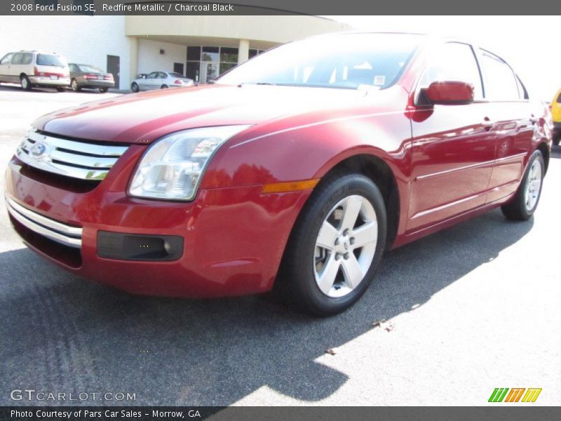 Redfire Metallic / Charcoal Black 2008 Ford Fusion SE