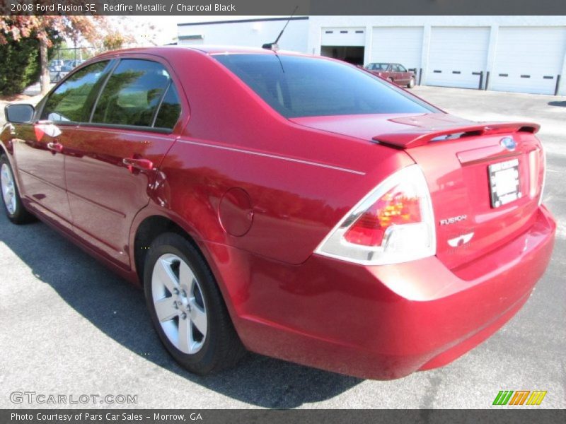Redfire Metallic / Charcoal Black 2008 Ford Fusion SE