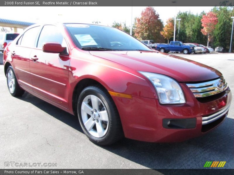 Redfire Metallic / Charcoal Black 2008 Ford Fusion SE