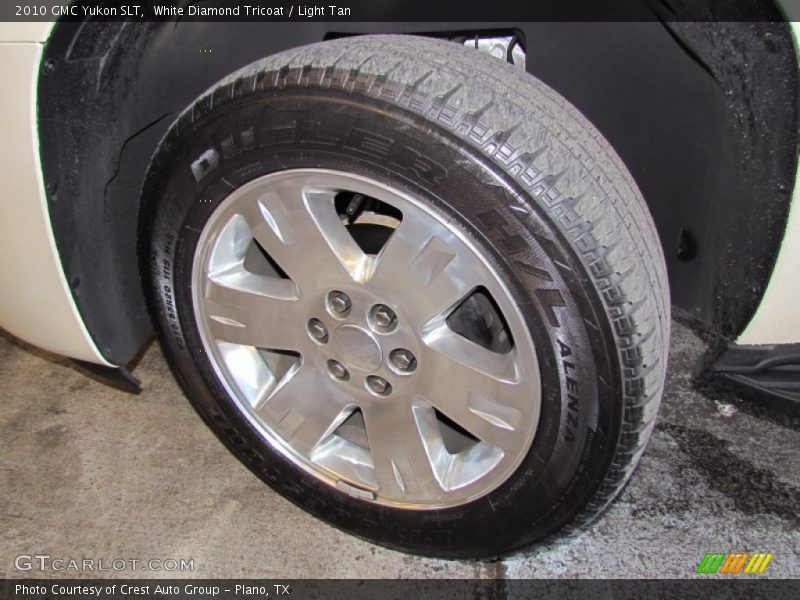 White Diamond Tricoat / Light Tan 2010 GMC Yukon SLT