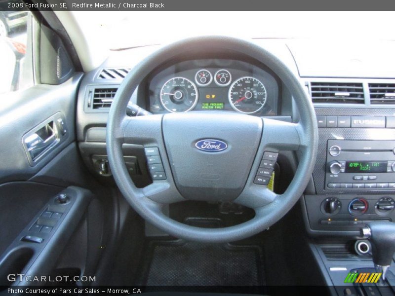 Redfire Metallic / Charcoal Black 2008 Ford Fusion SE