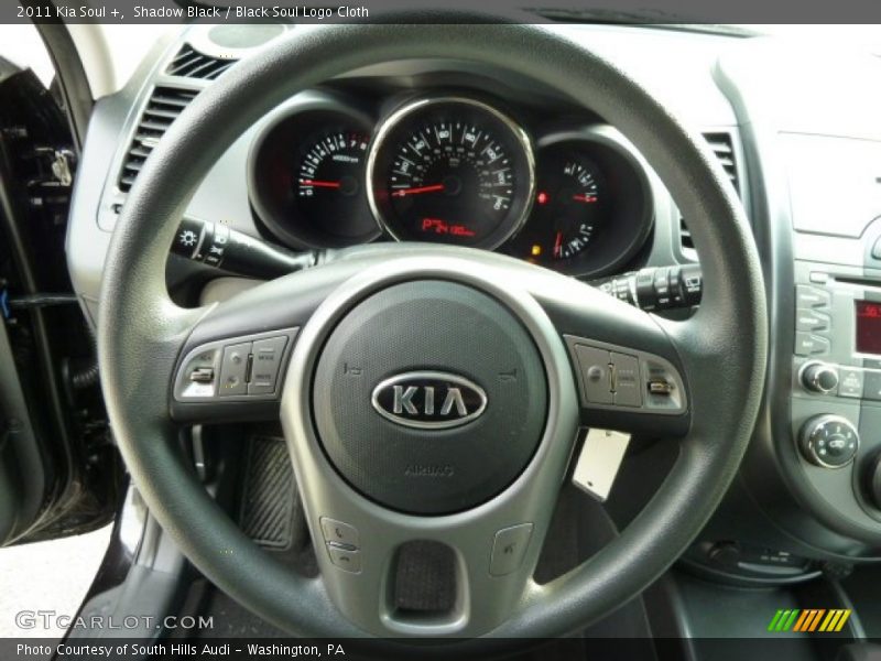 Shadow Black / Black Soul Logo Cloth 2011 Kia Soul +