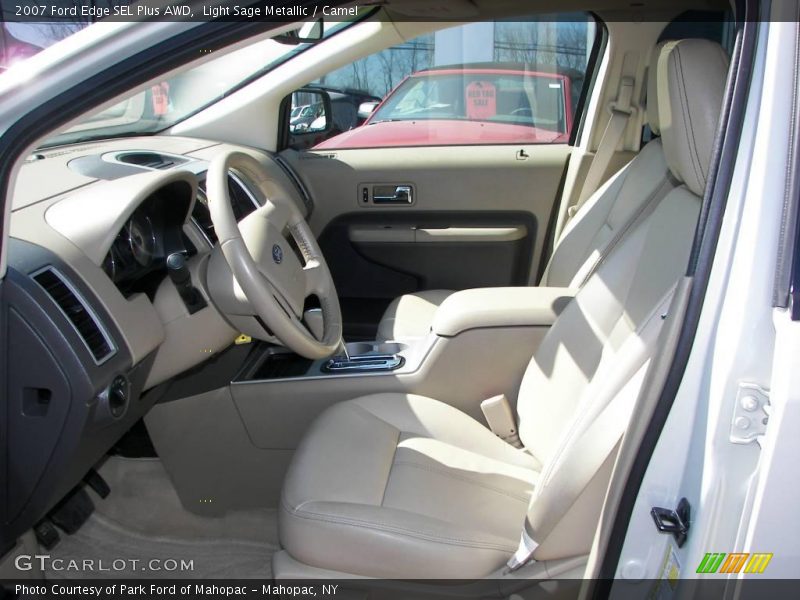 Light Sage Metallic / Camel 2007 Ford Edge SEL Plus AWD