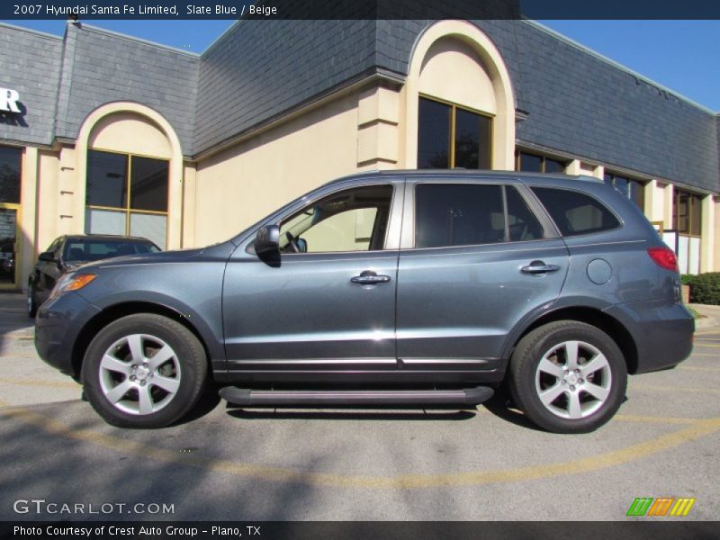 Slate Blue / Beige 2007 Hyundai Santa Fe Limited