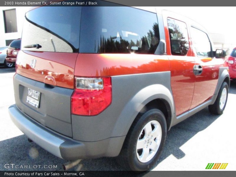 Sunset Orange Pearl / Black 2003 Honda Element EX
