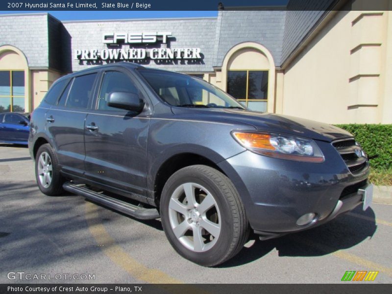 Slate Blue / Beige 2007 Hyundai Santa Fe Limited