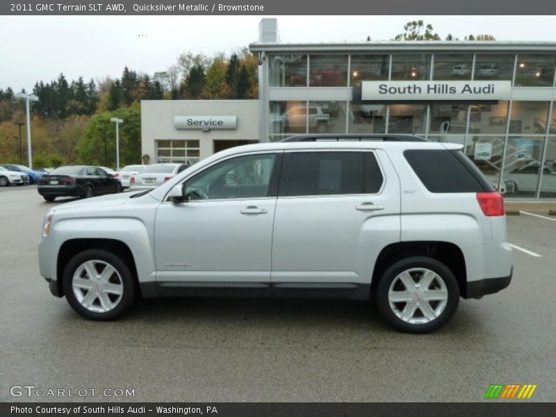 Quicksilver Metallic / Brownstone 2011 GMC Terrain SLT AWD