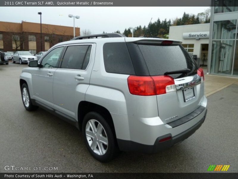 Quicksilver Metallic / Brownstone 2011 GMC Terrain SLT AWD