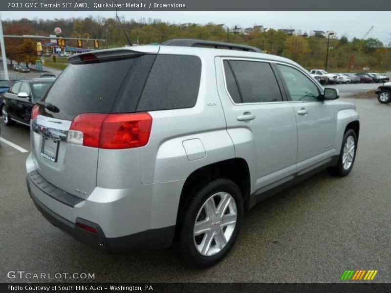 Quicksilver Metallic / Brownstone 2011 GMC Terrain SLT AWD