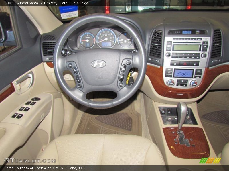 Slate Blue / Beige 2007 Hyundai Santa Fe Limited