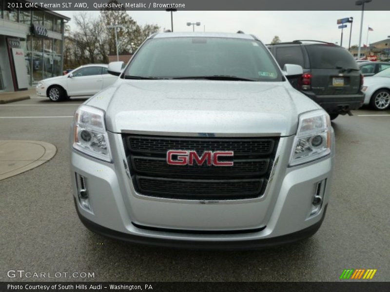Quicksilver Metallic / Brownstone 2011 GMC Terrain SLT AWD
