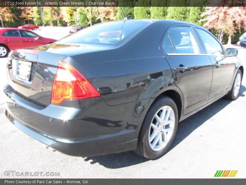 Atlantis Green Metallic / Charcoal Black 2010 Ford Fusion SE