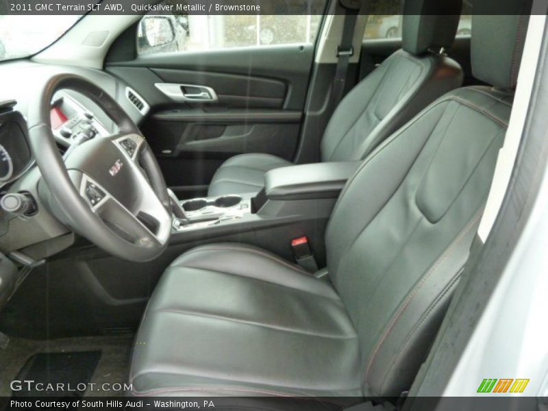 Quicksilver Metallic / Brownstone 2011 GMC Terrain SLT AWD